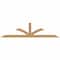Ekena Millwork Richland Smooth Timber Gable Bracket, Western Red Cedar, 84"W x 21"H x 3 1/2"D x 3 1/2"F, 6/12 Pitch GBW084X21X0404RIC00SWR - alternate 1